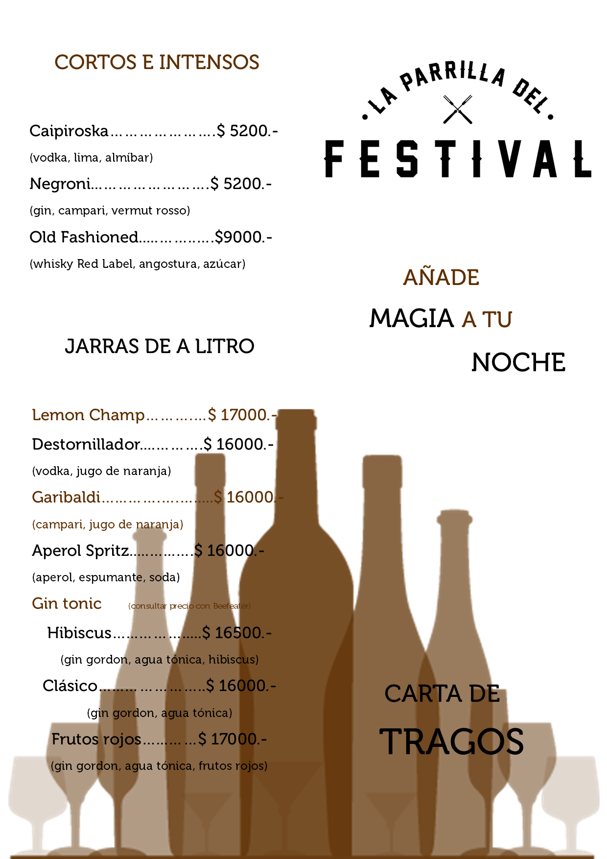 Carta de tragos 1